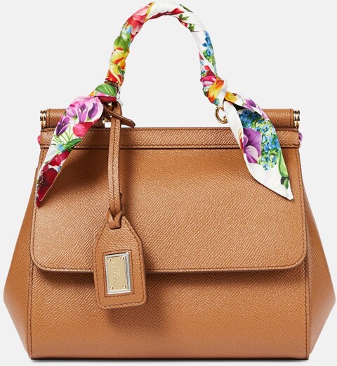 Dolce & Gabbana Tote Sicily Small aus Leder