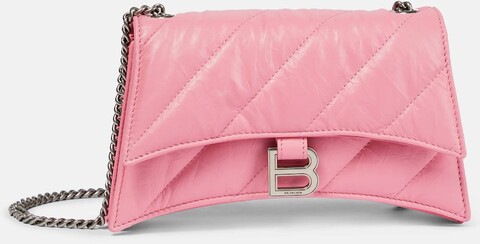 Balenciaga Schultertasche Crush Mini aus Leder