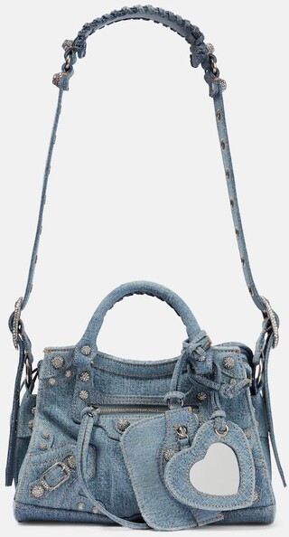 Schultertasche Neo Cagole XS aus Denim